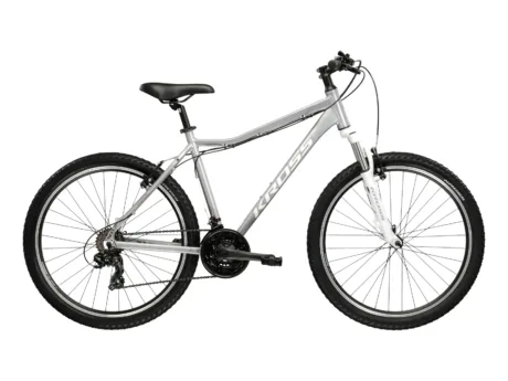 Bicicletă Kross Lea 1.0 26" Silver White Pink Glossy