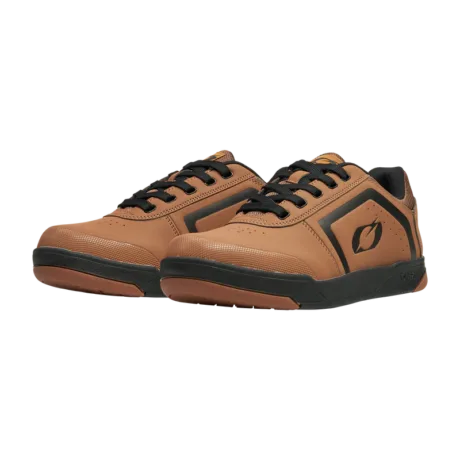 2025_ONeal_PINNED-FLAT-Pedal-Shoe-V.25_caramel_black_front_800x