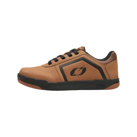 2025_ONeal_PINNED-FLAT-Pedal-Shoe-V.25_caramel_black_left-side_800x