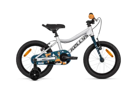 Bicicletă Kellys Wasper Neo 16" Silver Raw Orange