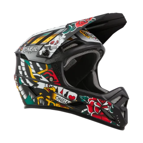 Cască Fullface O'Neal Backflip Inked V.24 Multicolor