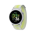 Front_three-quarter_view_of_the_COROSPACE_4_White_watch_with_White_Nylon_Band